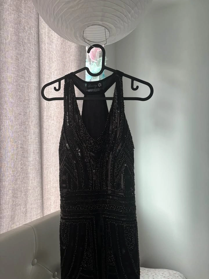 Danity Black Sequined Cocktail Dress - photo 2
