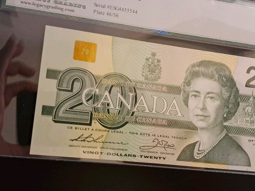 1991 Bank Of Canada $20, 2-Digit Radar Note, 4455544 - photo 5