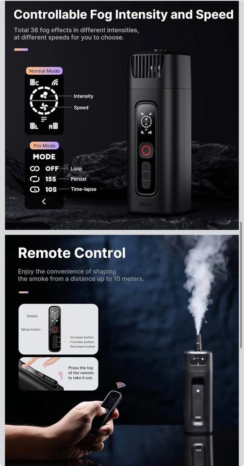 ULANZI FM01 FILMOG Ace Portable Fog Machine - BNIB - photo 3