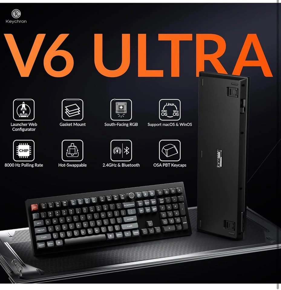 Keychron V6 Ultra 8K Wireless Mechanical Keyboard - photo 2