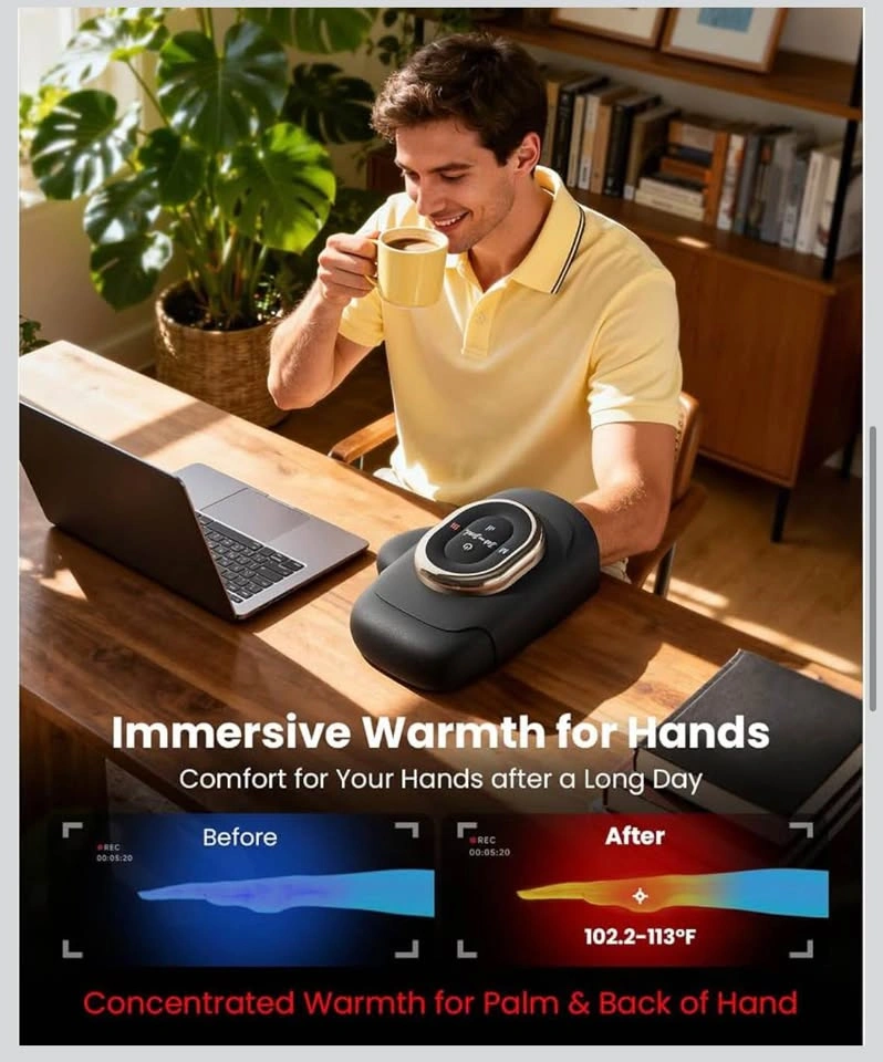 BOB AND BRAD Cordless Hand Massager with Heat - photo 4