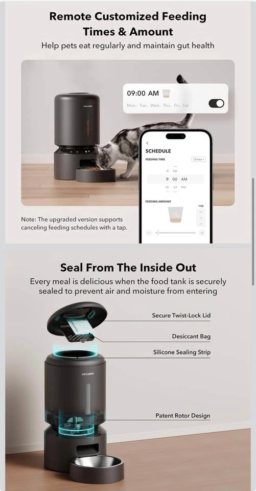 PETLIBRO 5L Automatic Cat Feeder – WiFi Smart Food Dispenser - photo 3