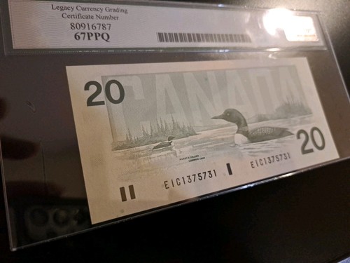 1991 Bank Of Canada $20 Radar Note, 1375731, Legacy 67 PPQ - photo 4