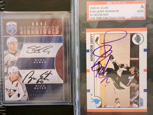 Be A Player/Score Hockey Cards: Weber, Suter, Robinson