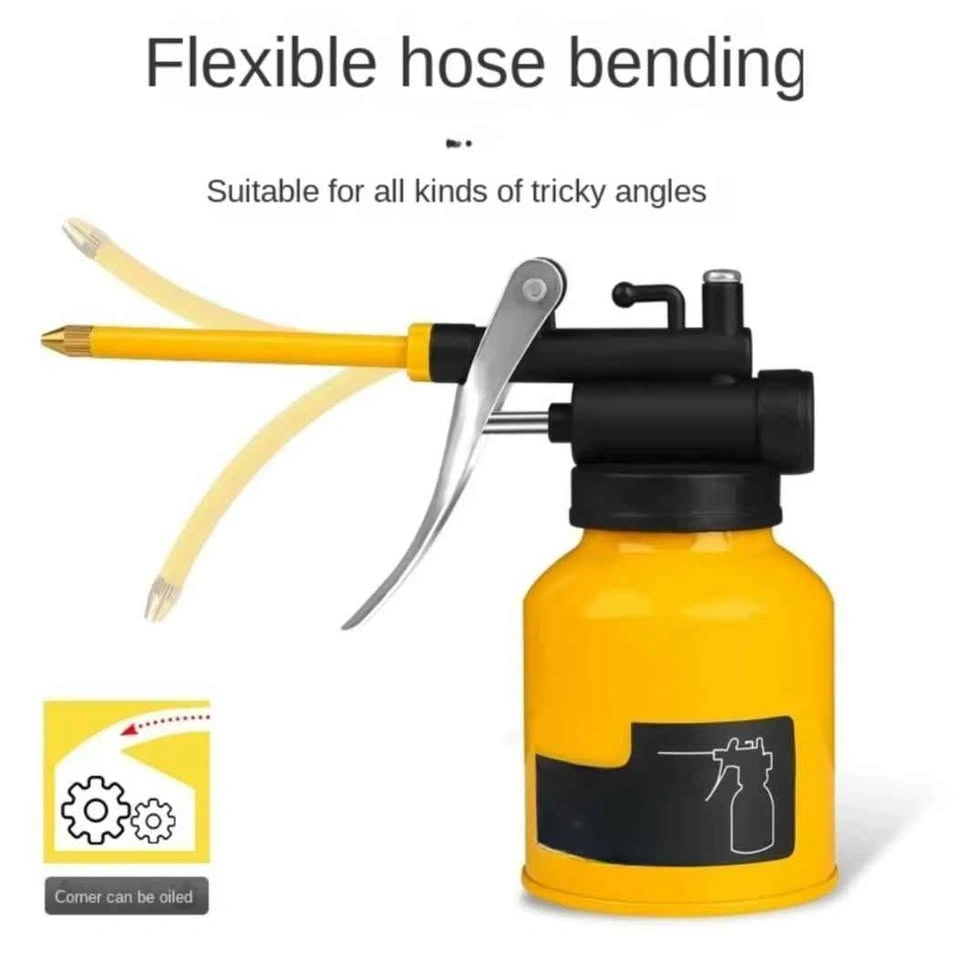 High Pressure Hand Pump Oil Can with Flexible Hose - 300 ML - photo 4
