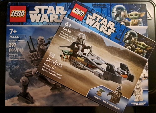 Lego Star Wars The Mandalorian/Grogu/AT-RT Attack/Speeder Bike - photo 2
