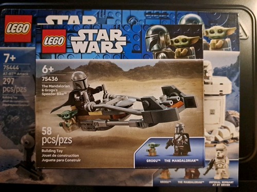 Lego Star Wars The Mandalorian/Grogu/AT-RT Attack/Speeder Bike - photo 3