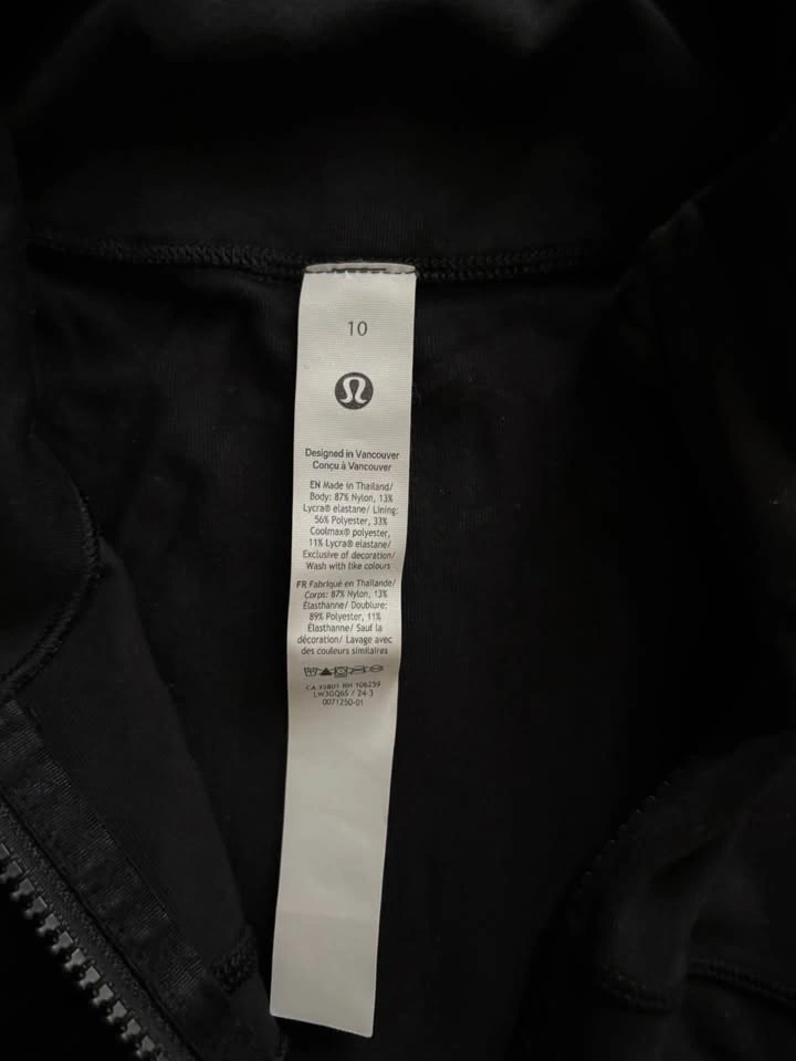 Authentic Black Lululemon Define Jacket Size 10 - photo 4