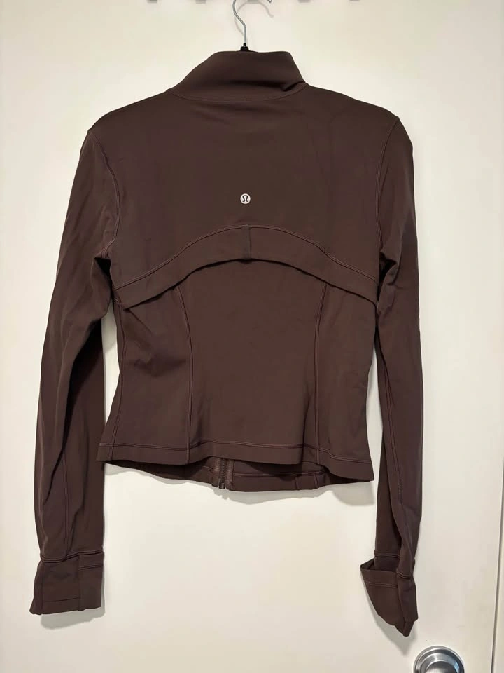 Authentic Brown Cropped Lululemon Define Jacket Size 10 - photo 3