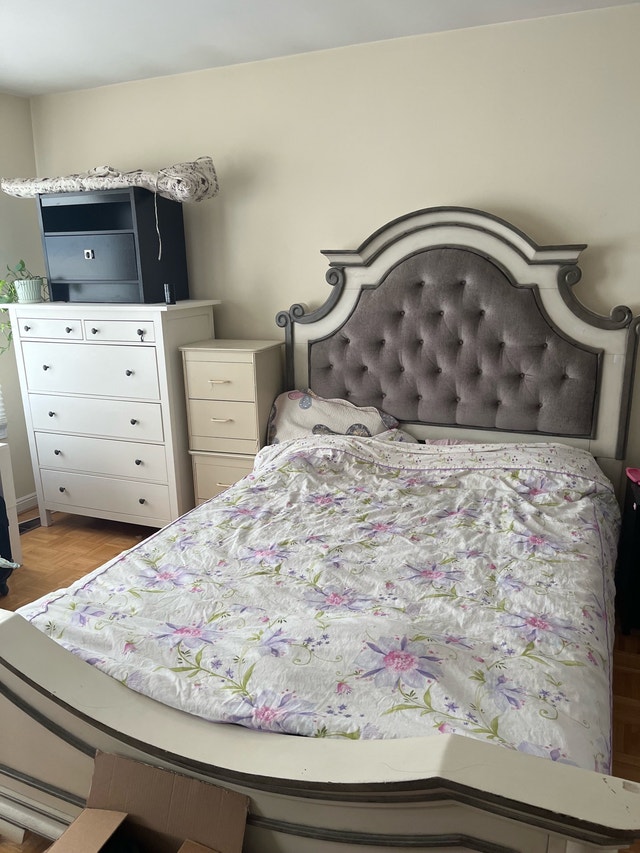 Queen bed and mattress