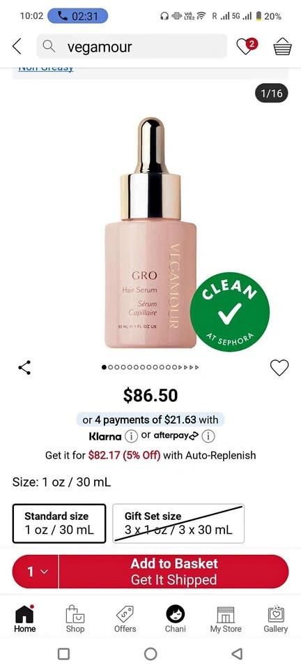 Vegamour GRO Hair Serum