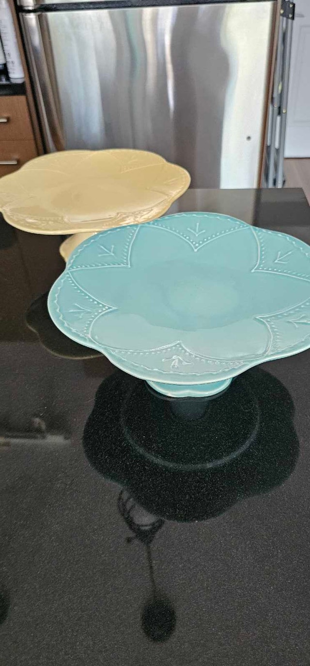 Ceramic Cake Stands - one pair