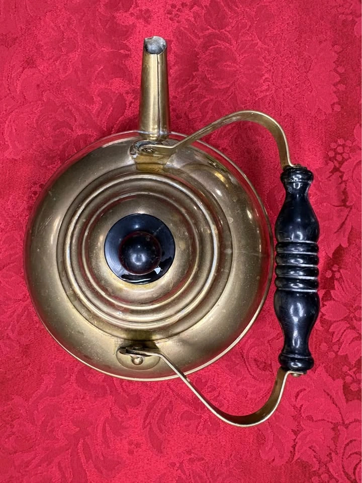 Vintage Brass Tea Kettle - photo 3