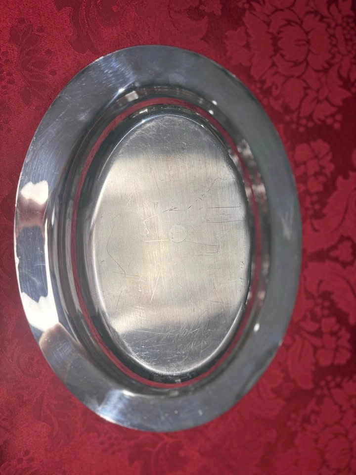 Vintage Silver-Plated Oval Serving Platter - photo 5