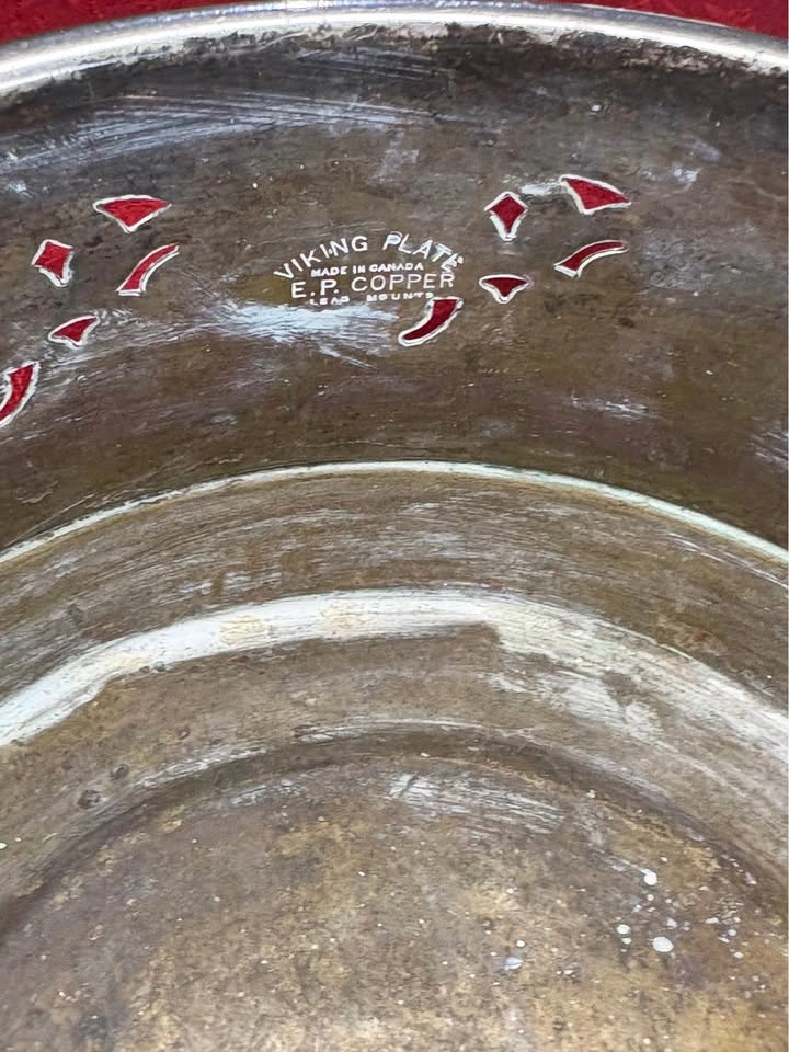 Viking Plate Silver Plate on Copper Footed Bowl - photo 4