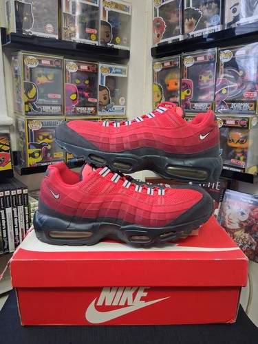 Nike Air Max 95 Mens Size 11 Dark Ash/Metallic Silver/Red