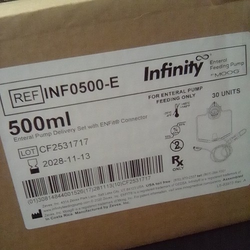 30 PCS Infinity By Moog Enteral Feeding Pump bags