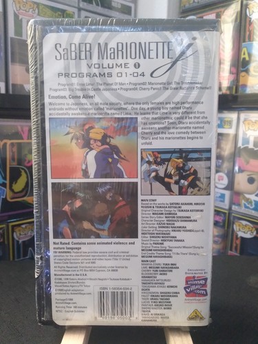 Saber Marionette J Vol.1 Program 01-04 VHS Vintage Anime - photo 2