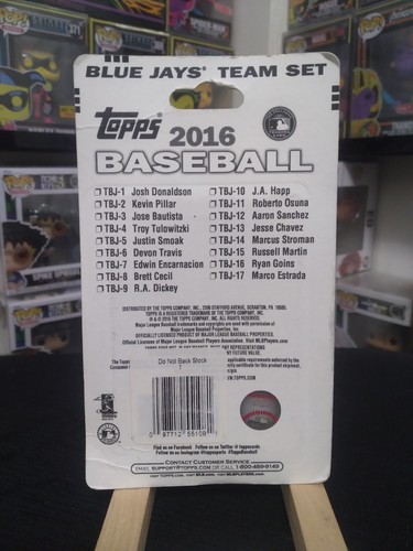 2016 Topps MLB 17 Card Team Blister Pack (Toronto Blue Jays) - photo 2