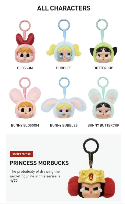 CRYBABY × Powerpuff Girls Series-Vinyl Face Plush Blind Box - photo 4