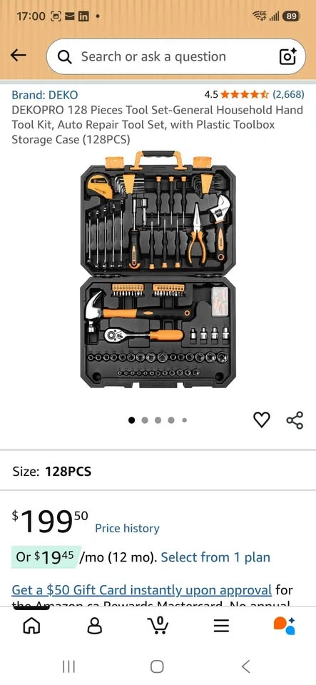 DEKO 128 Pieces Tool Set - photo 2