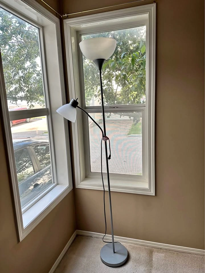 Silver Floor Lamp