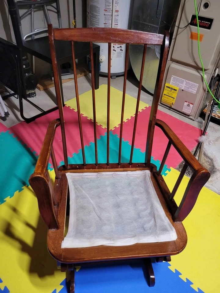 Wooden Glider Rocking Chair with Cushions - photo 4