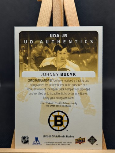2025-26 Upper Deck SP Authentic Johnny Bucyk UD Authentics Auto - photo 2