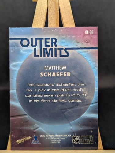 2025-26 Skybox Metal Universe - Outer Limits Matthew Schaefer - photo 2