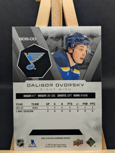 2 x Dalibor Dvorsky Black Diamond Rookie Gems Cards - photo 2