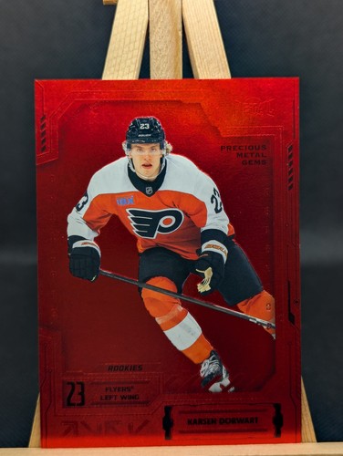 2025-26 Skybox Metal Universe PMG Red Karsen Dorwart 045/100