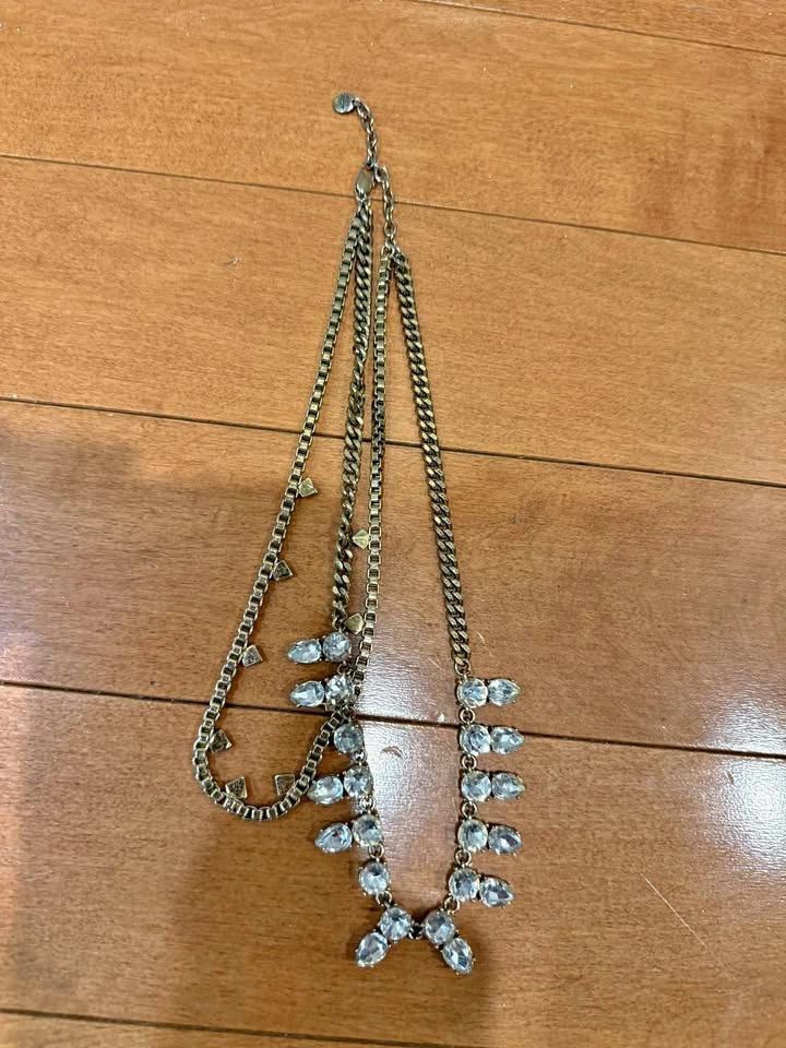 Juicy Couture Layered Crystal Statement Necklace