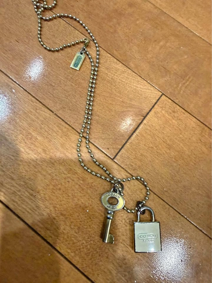 Coach Lock and Key Necklace