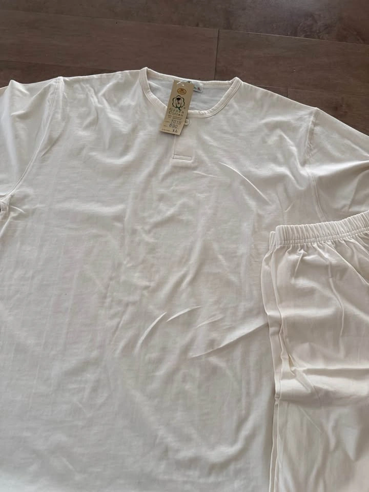 Green Cotton Pajama Set Size XL - photo 2