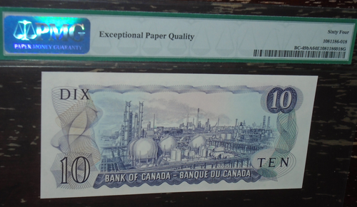 1971 Bank of Canada $10 Note, Bouey-Rasminsky, Replacement *DK - photo 3
