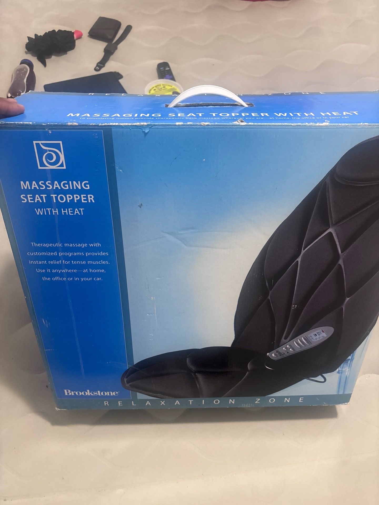 Shoes, shirts, and seat warmer
