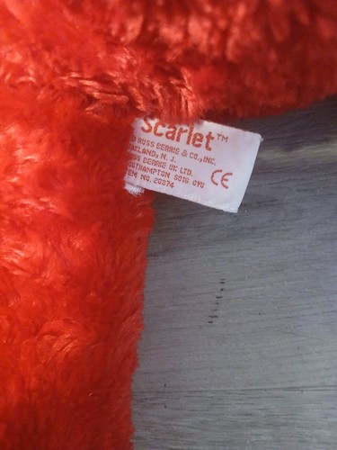 Russ Berrie Ruby Red Plush Teddy Bear 'SCARLET' 20 Inches - photo 3