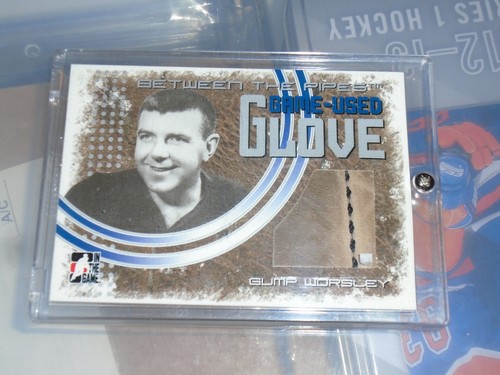 2006 In The Game Between The Pipes Gump Worsley Game Used Glove