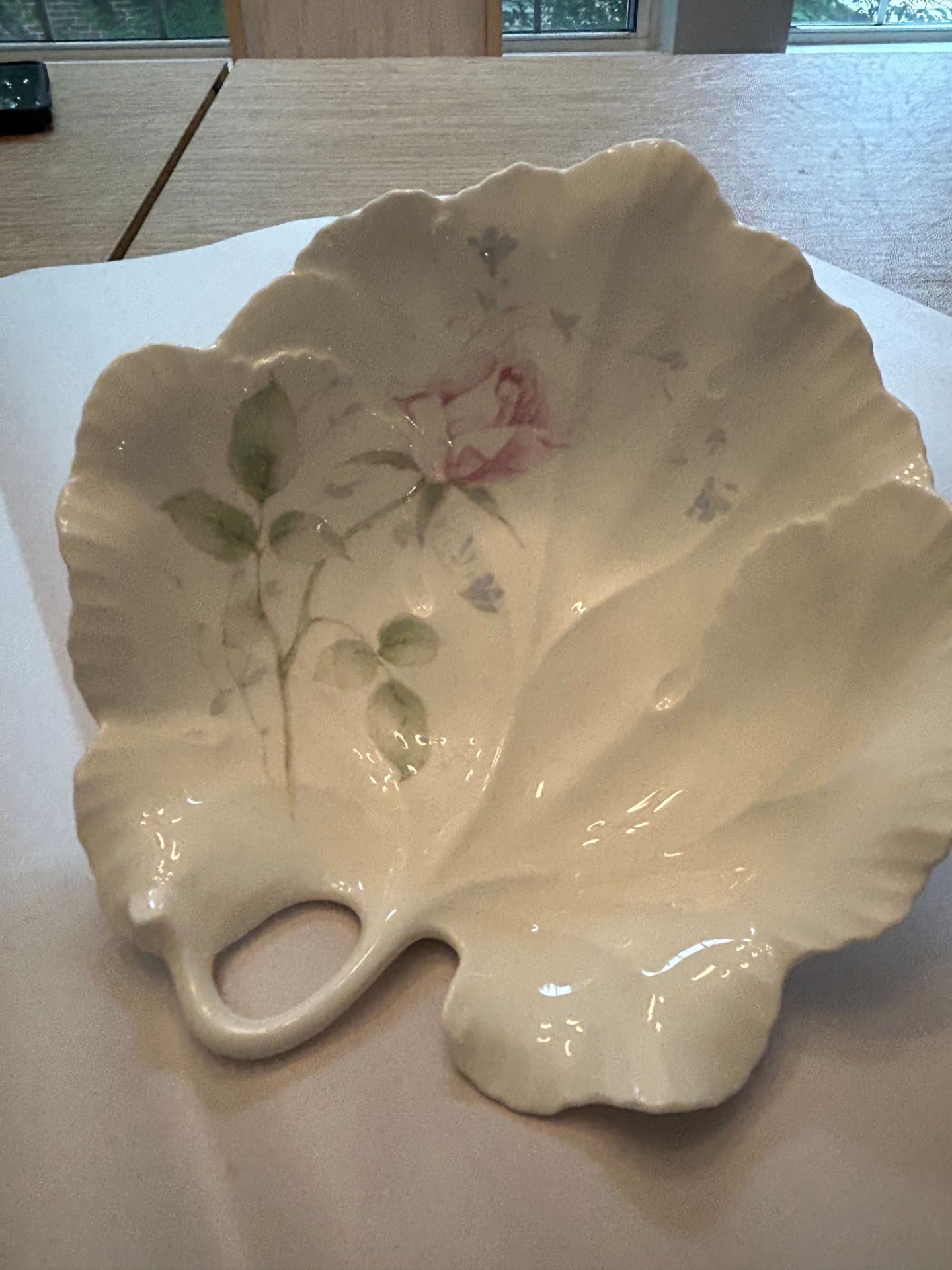 Mikasa April Rose Leaf Candy Dish
