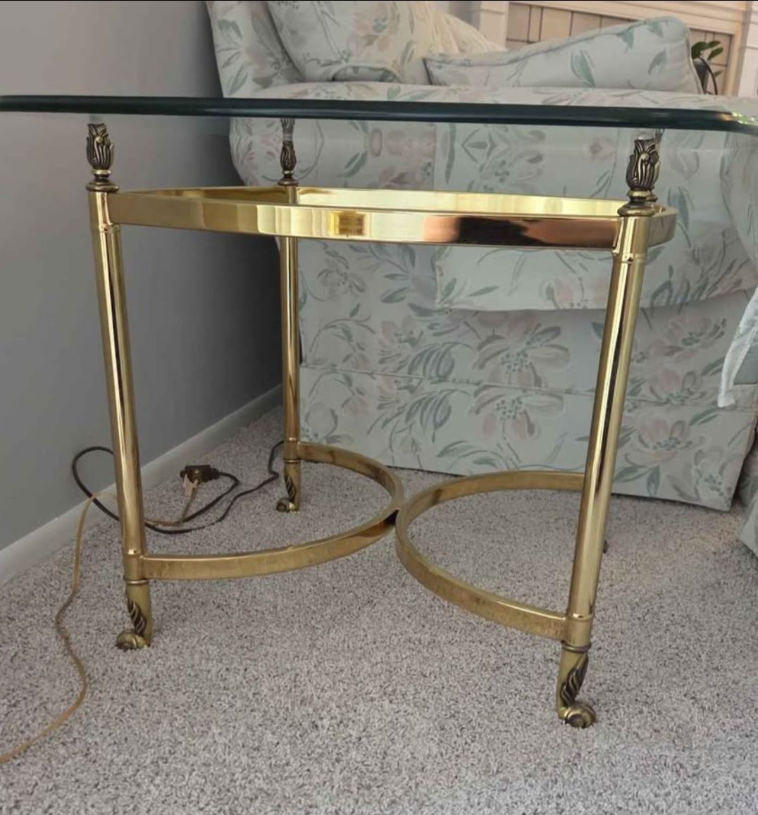 Glass Side Table