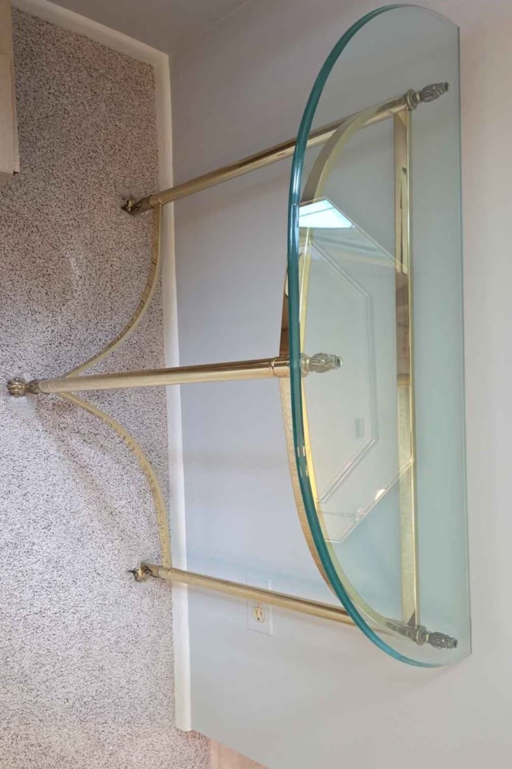 Demi-Lune Glass Side Table - photo 3