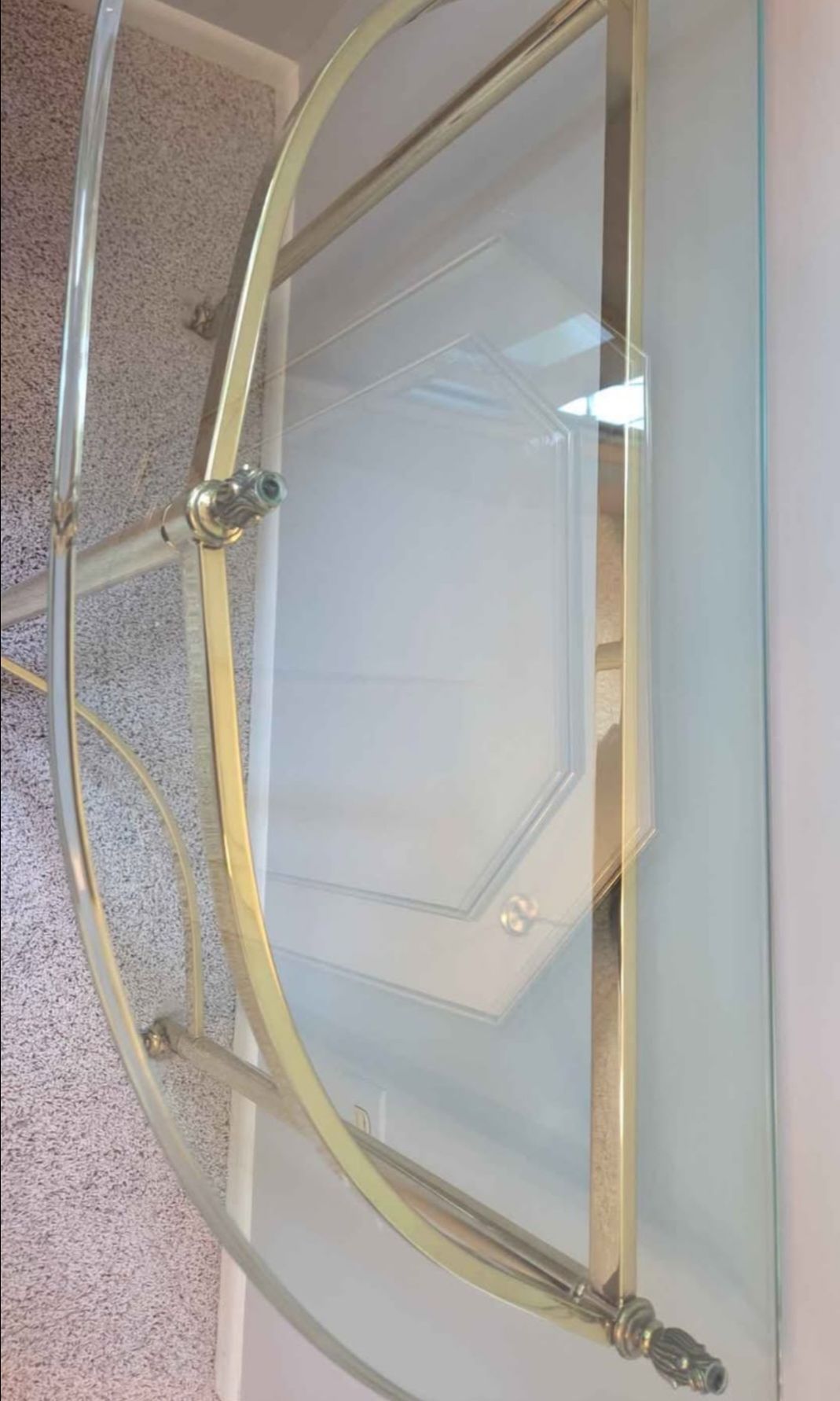 Demi-Lune Glass Side Table - photo 4