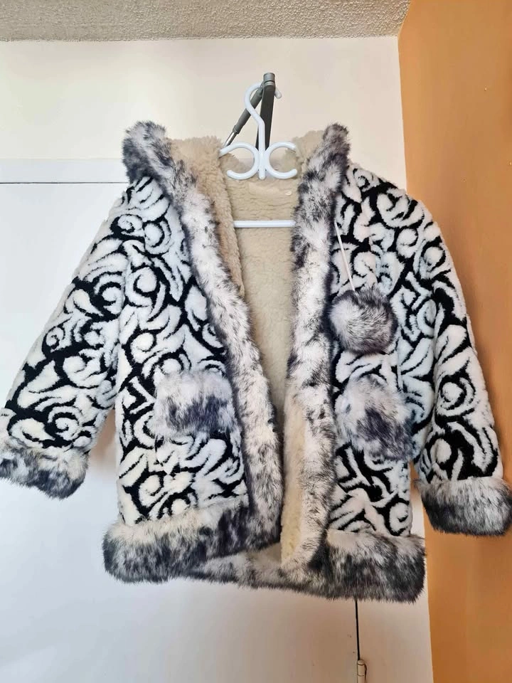 Ukrainian real sheep kids coat size 10-12y