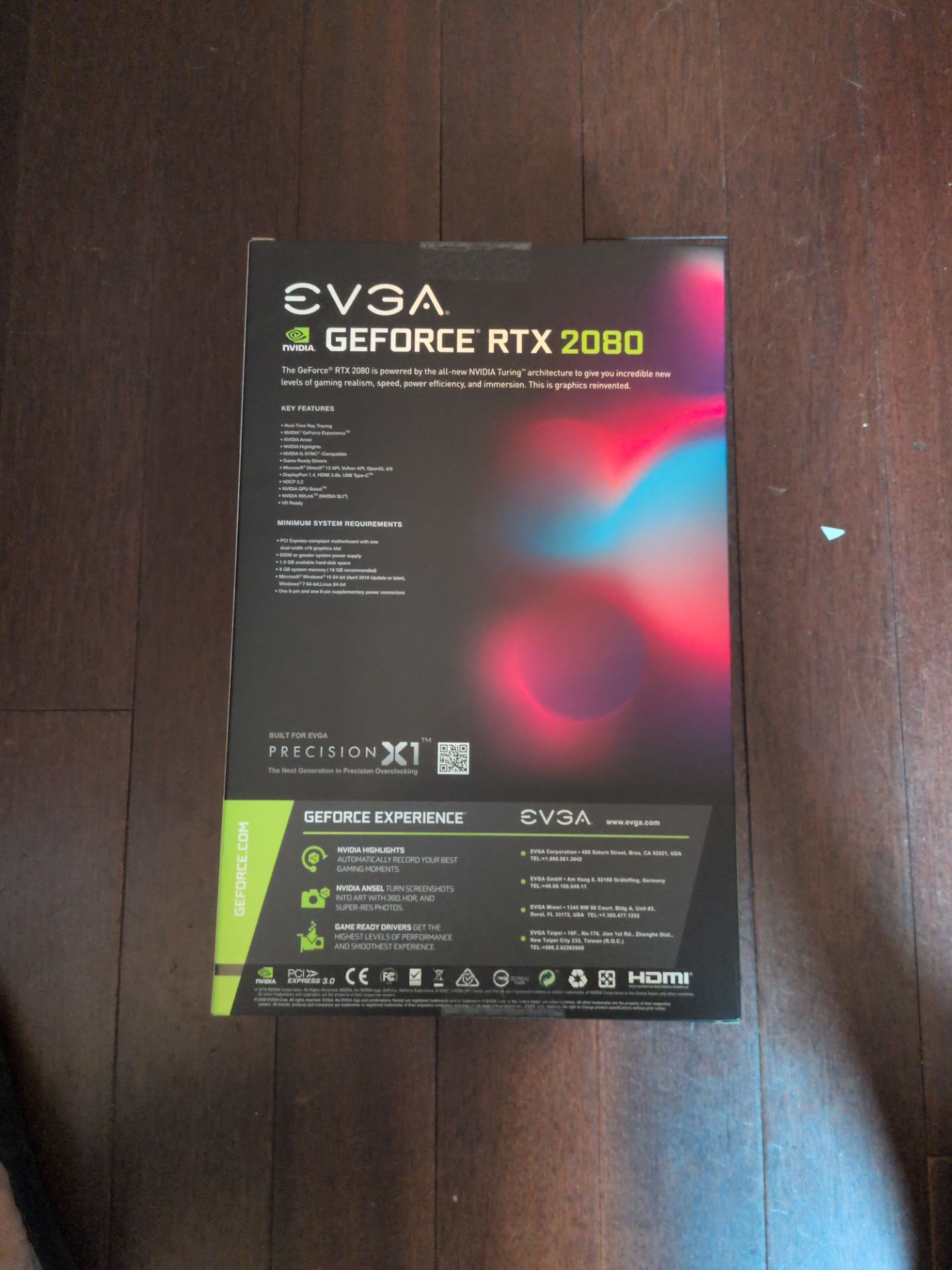 EVGA RTX 2080 Black 8GB Graphics Card New Sealed - photo 2