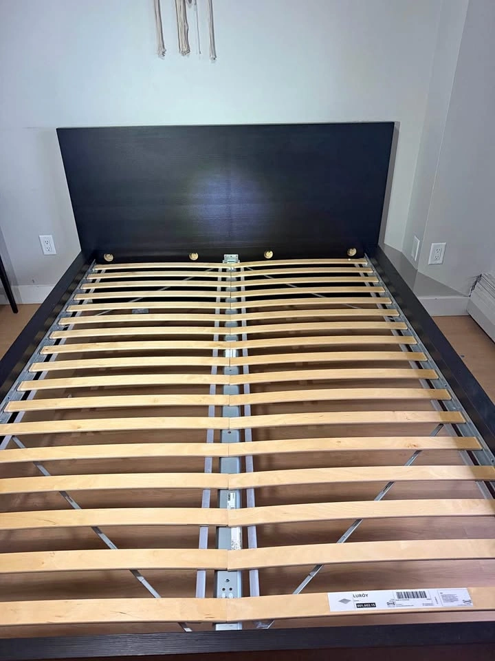IKEA MALM Queen Bed Frame with LURÖY Slats