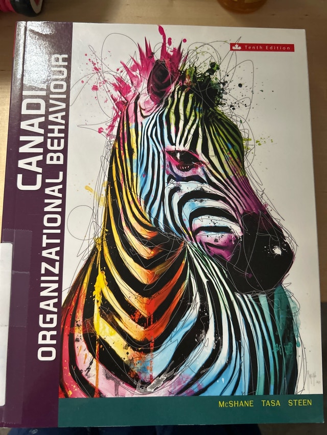Canadian Organizational Behaviour 10th Edition McShane Tasa Stee