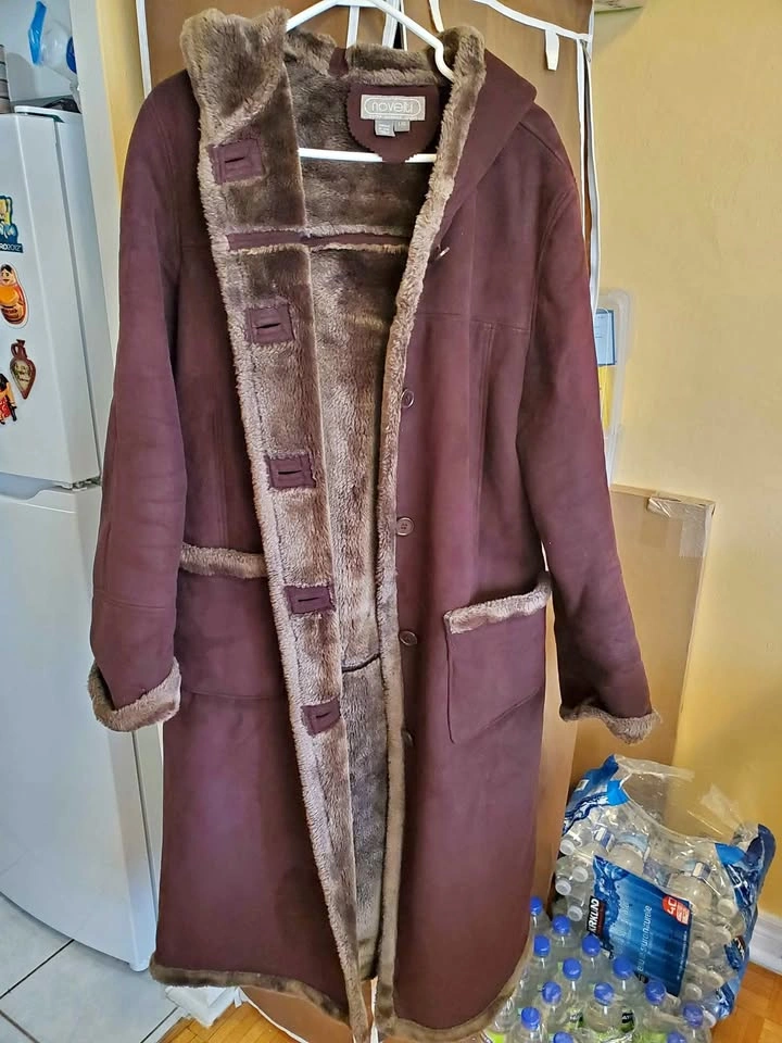 Beautiful Faux Shearling Coat size L