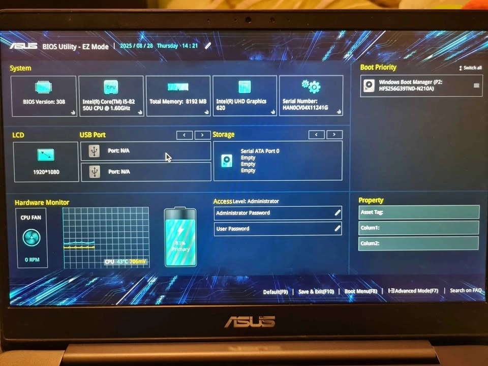 Asus Vivobook Intel core i5/8G Ram/240G storage - photo 2