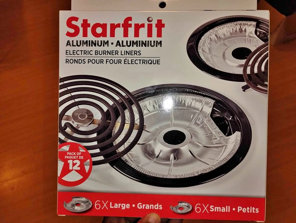 Starfit aluminum Electric burner liners