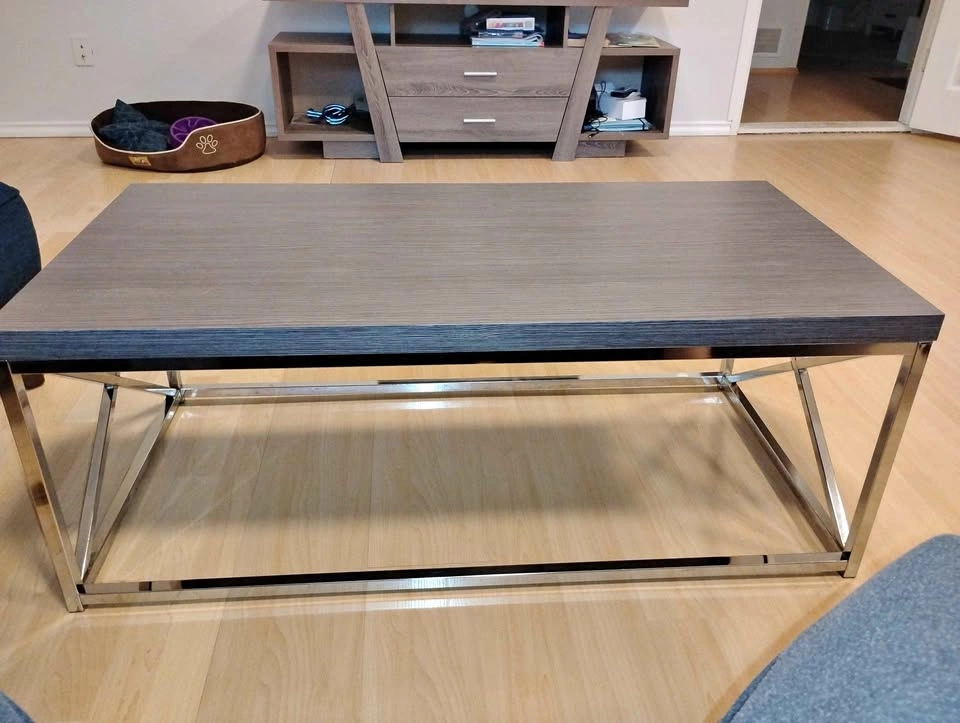 Dark Grey Rectangle Coffee Table - Moving Sale